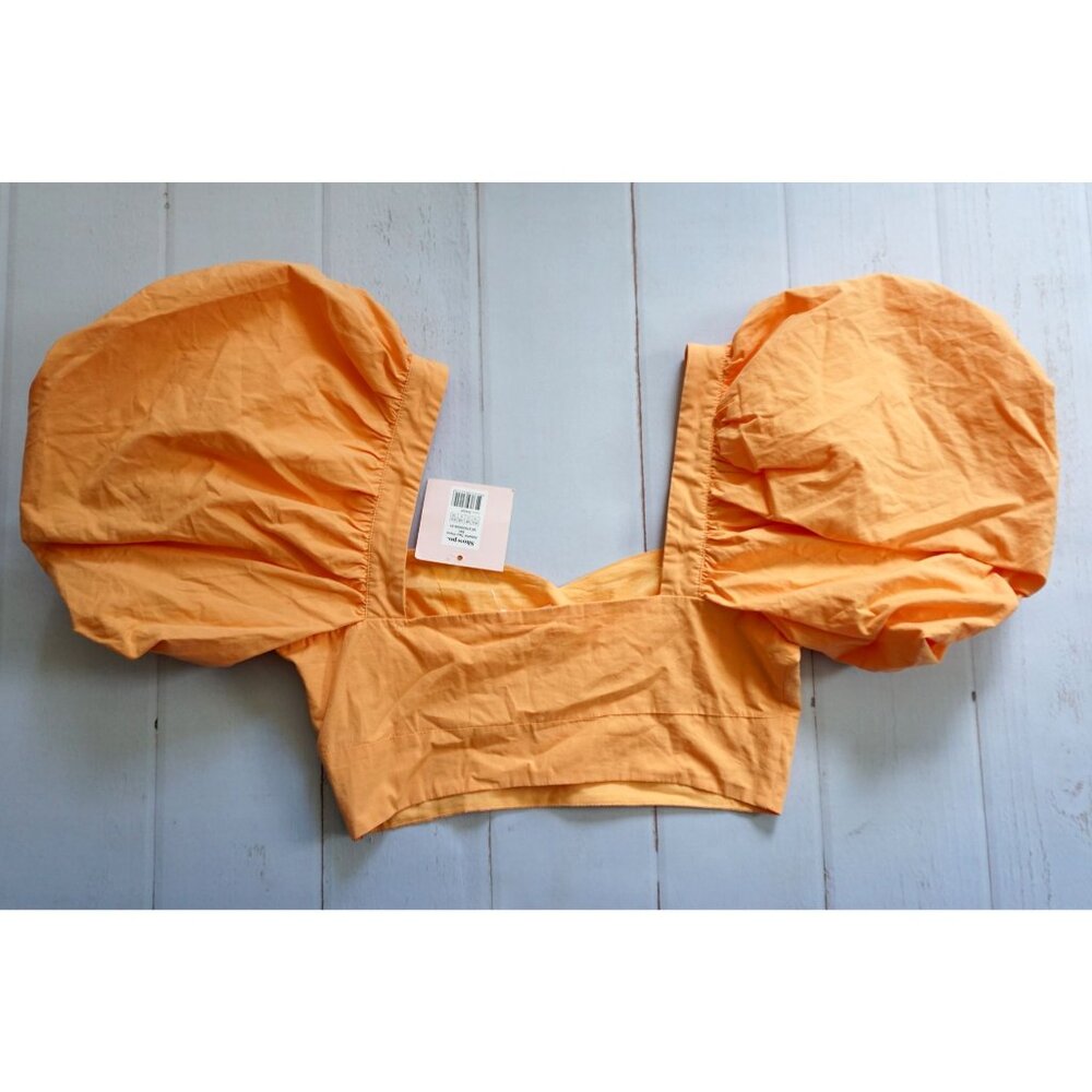 Showpo. Sherbet Astarte Puff Sleeve Crop Top - Size 6, NWT - Picture 10 of 11